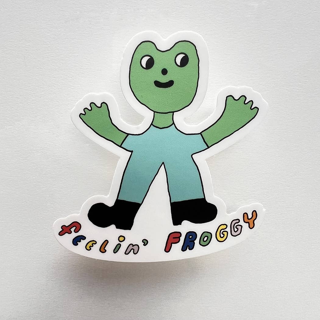 Feelin' Froggy Frog Sticker