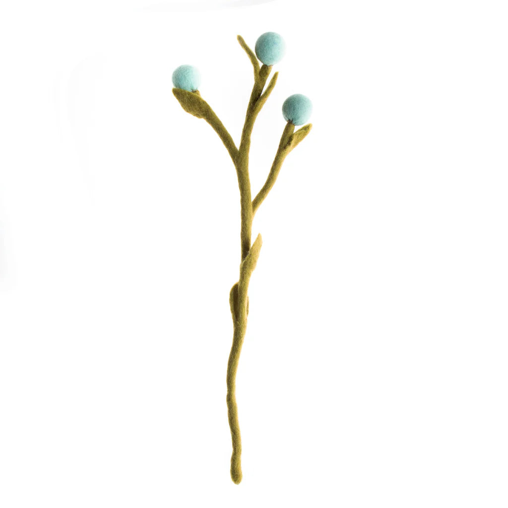 Felt Billy Buttons - Blue
