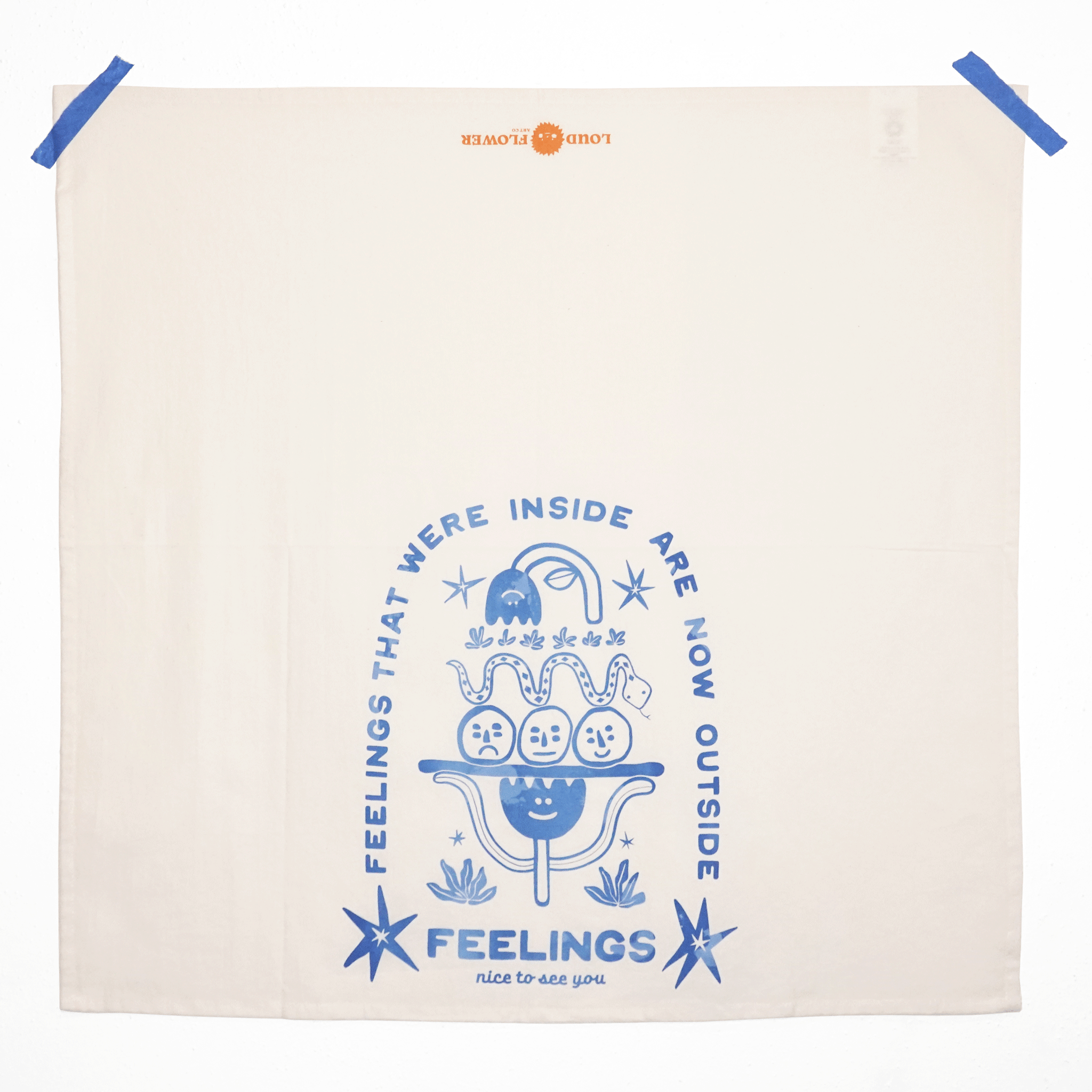Nice to See You Feelings Kitchen Tea Towel