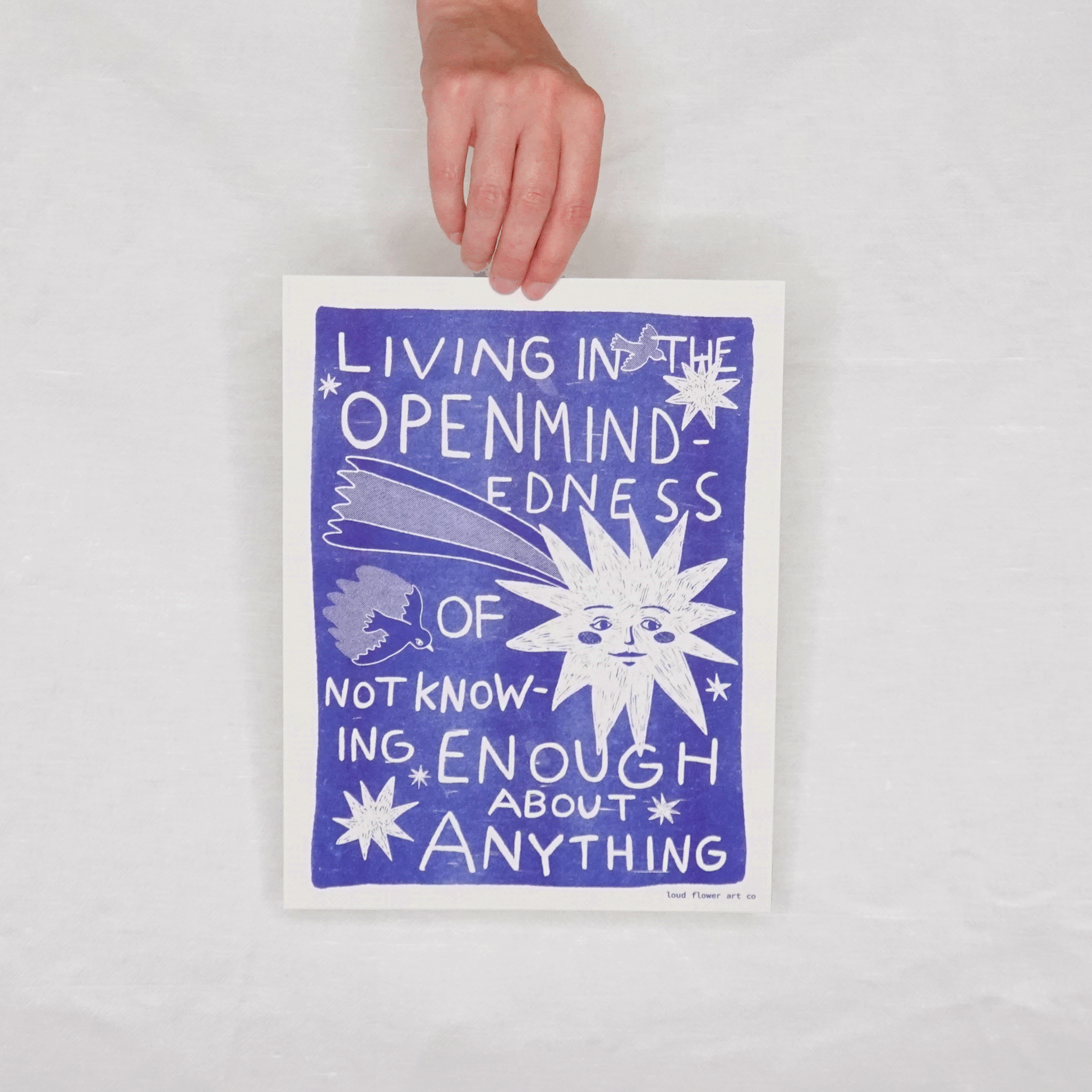 Live in Openmindedness Risograph Poster