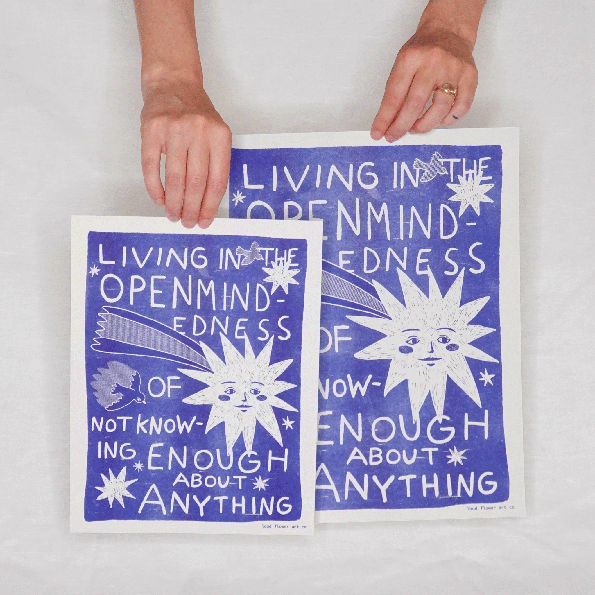Live in Openmindedness Risograph Poster