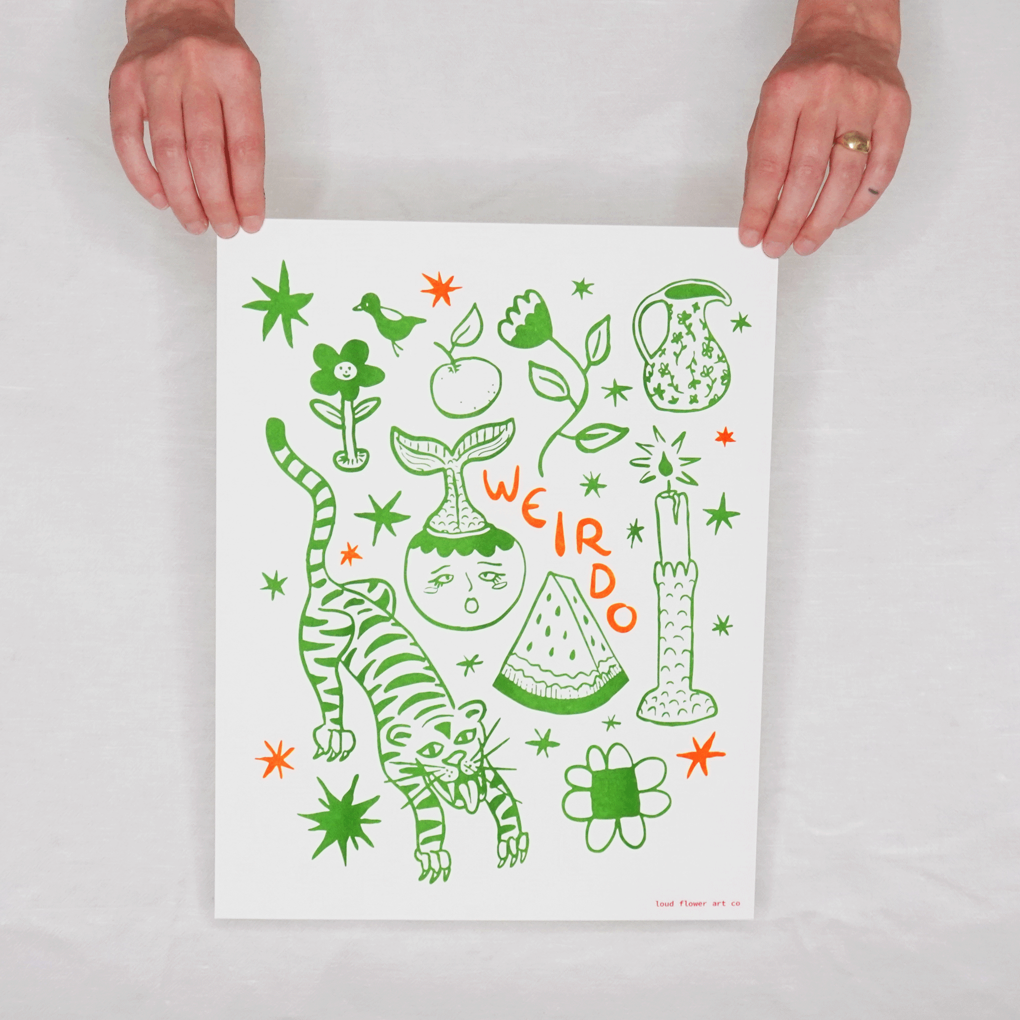 Weirdo Risograph Poster