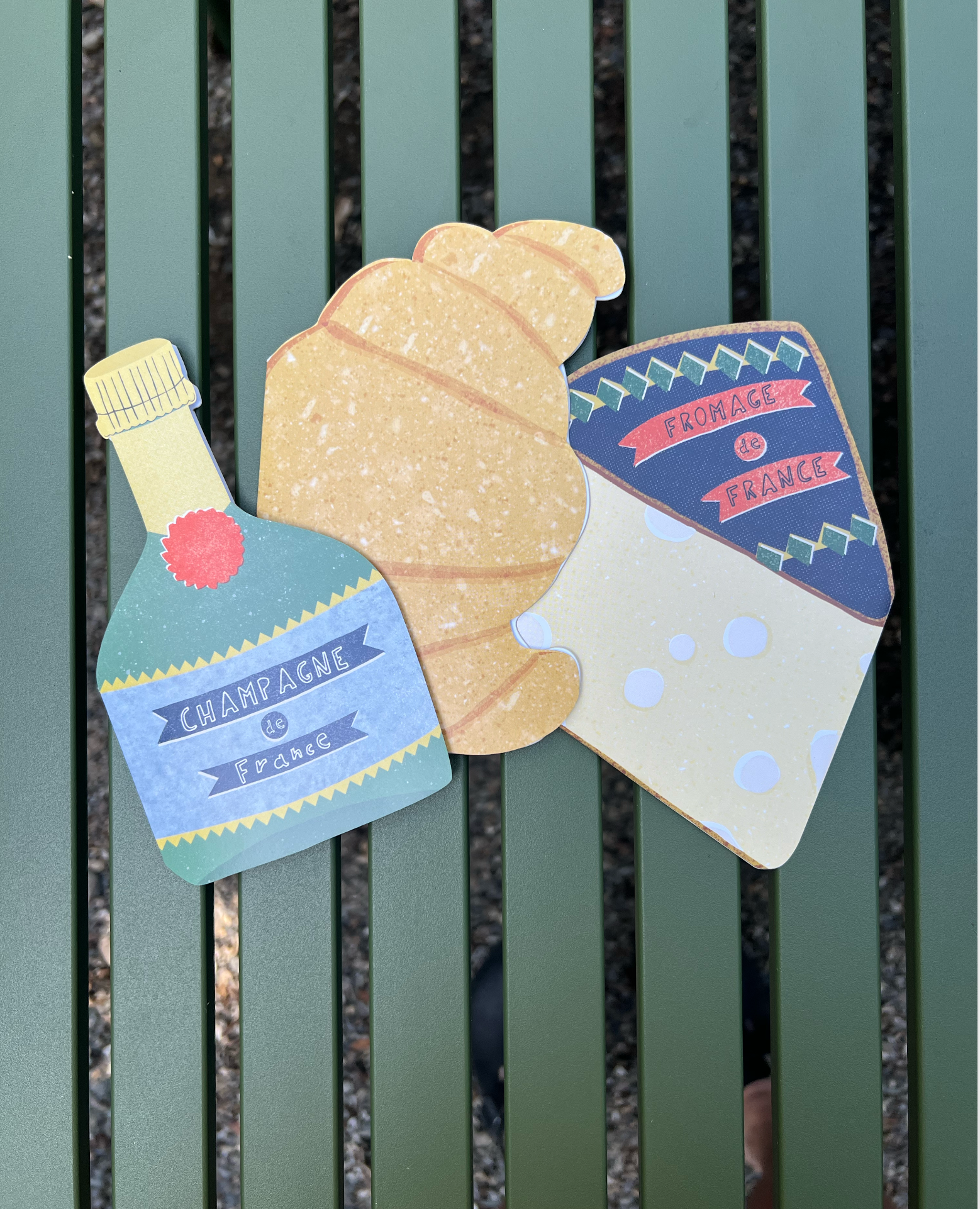 Croissant Card - French Collection Die Cut