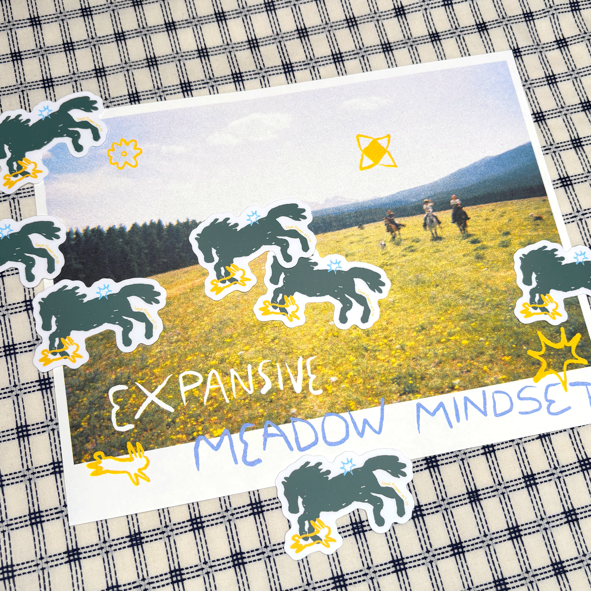 Expansive Meadow Mindset Sticker