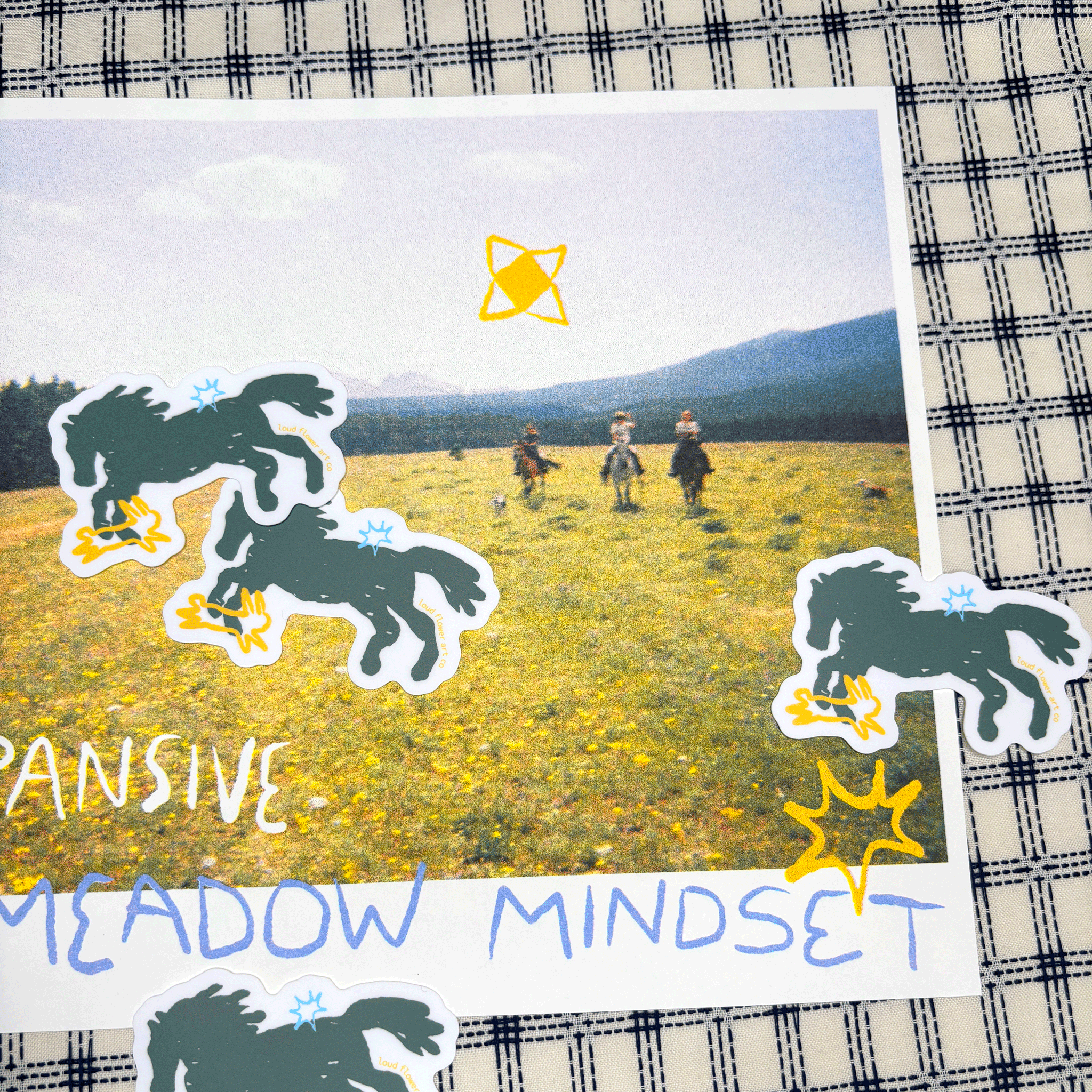 Expansive Meadow Mindset Sticker