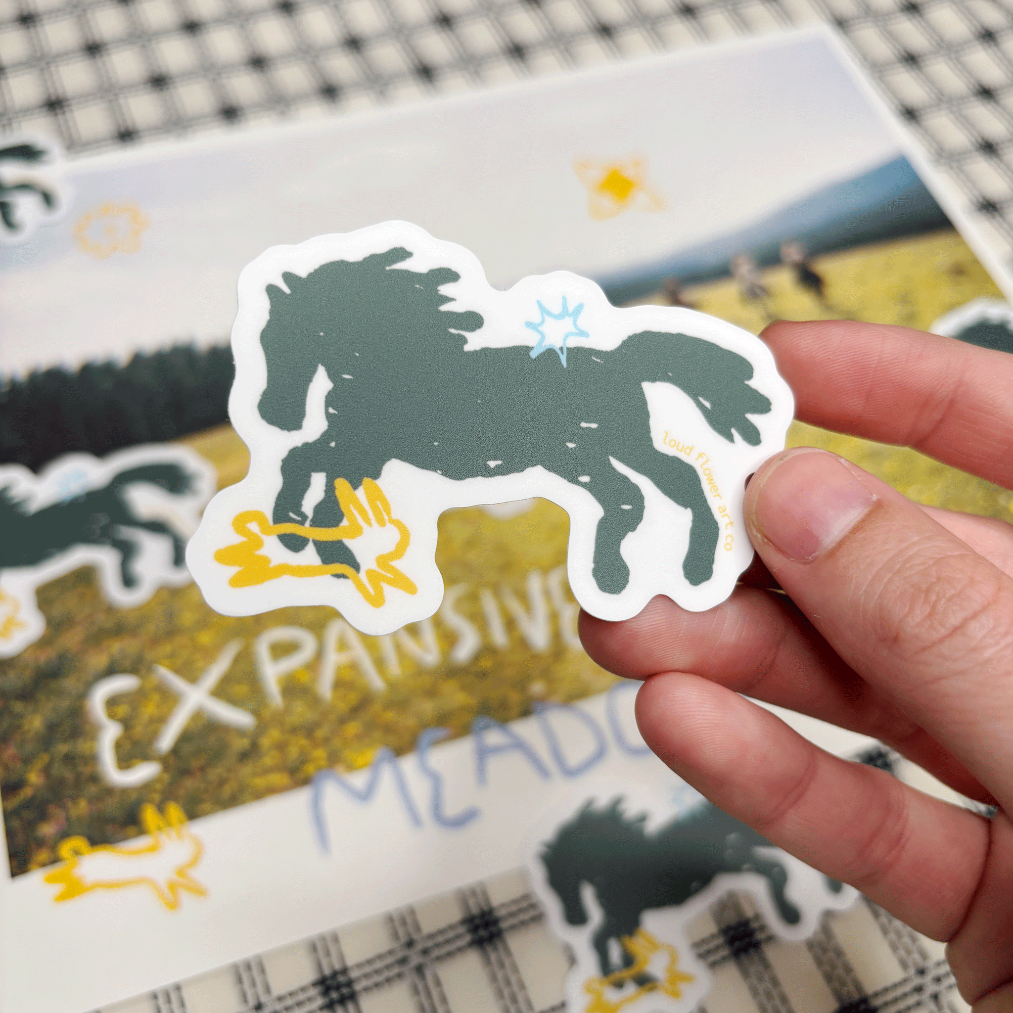 Expansive Meadow Mindset Sticker