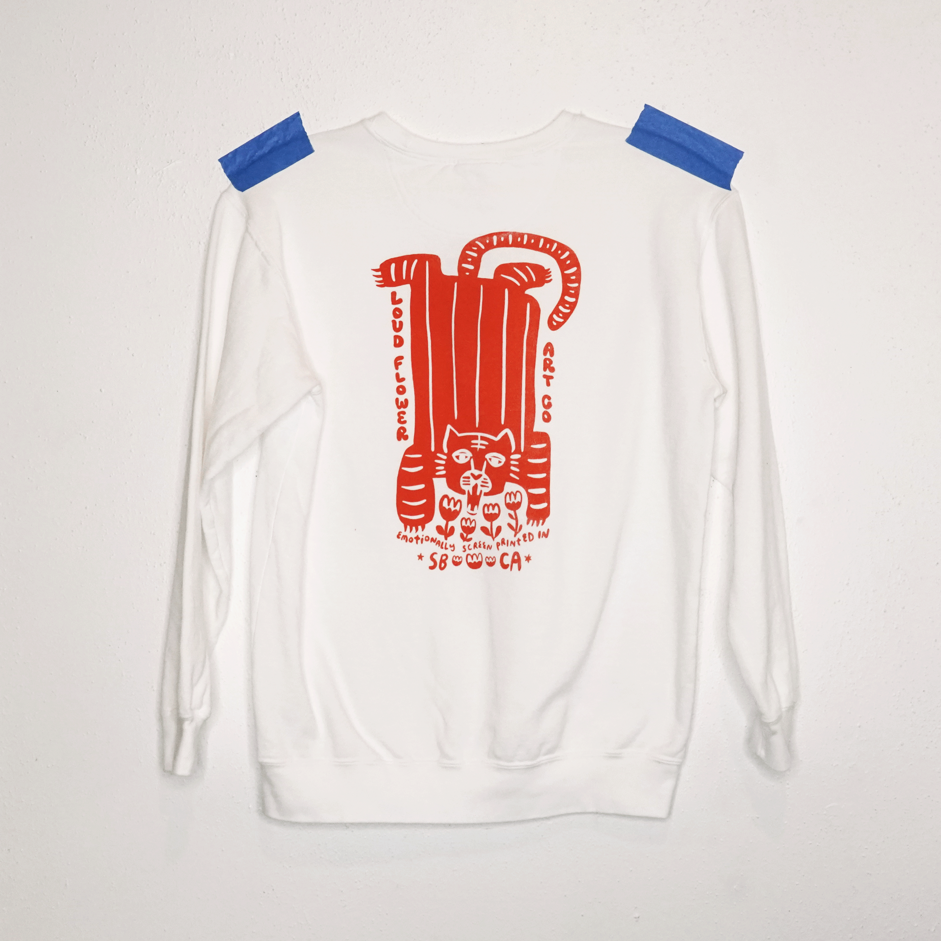 Leopard Sweatshirt - White