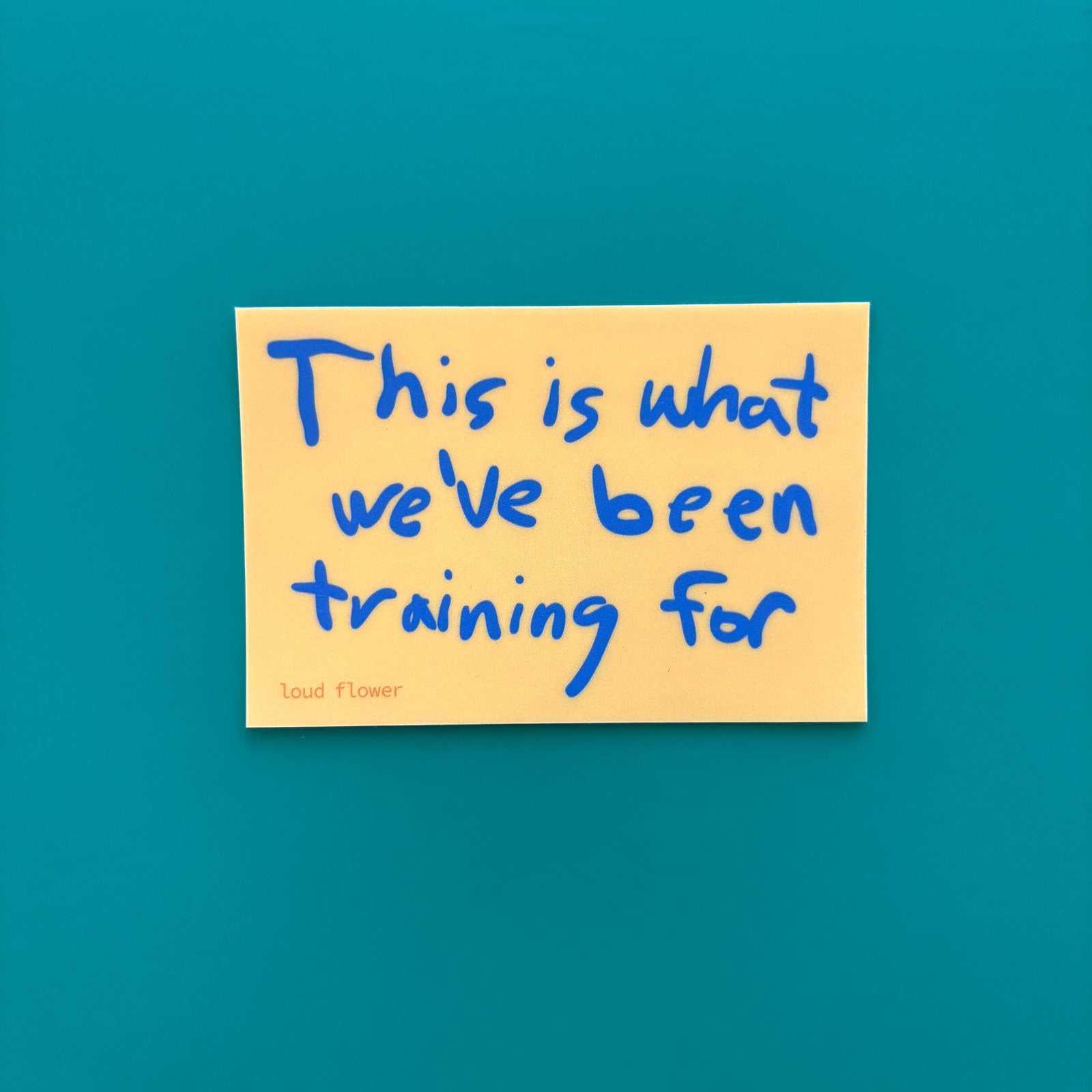This is What We've Been Training For Sticker