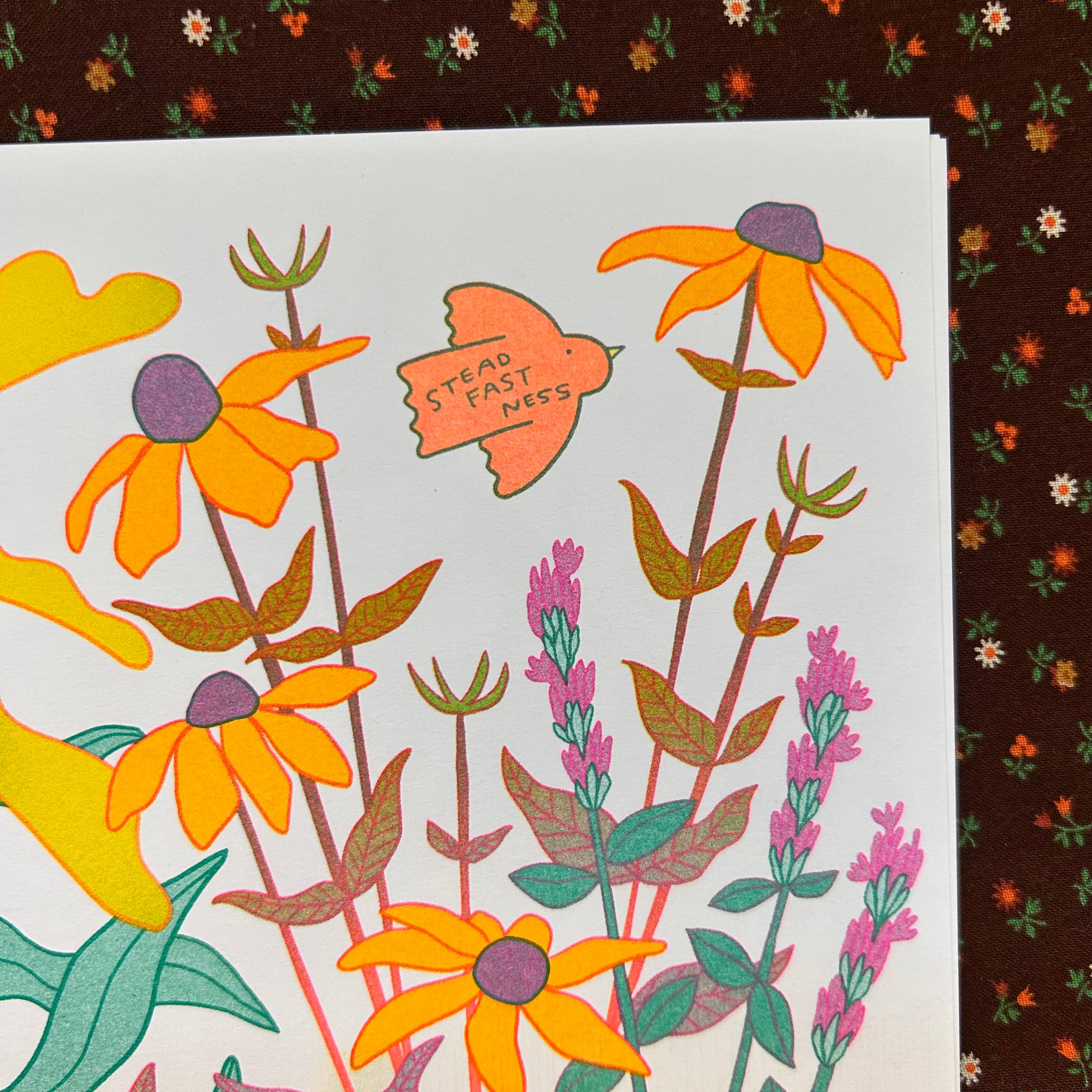 Steadfastness Prairie - Risograph Art Print