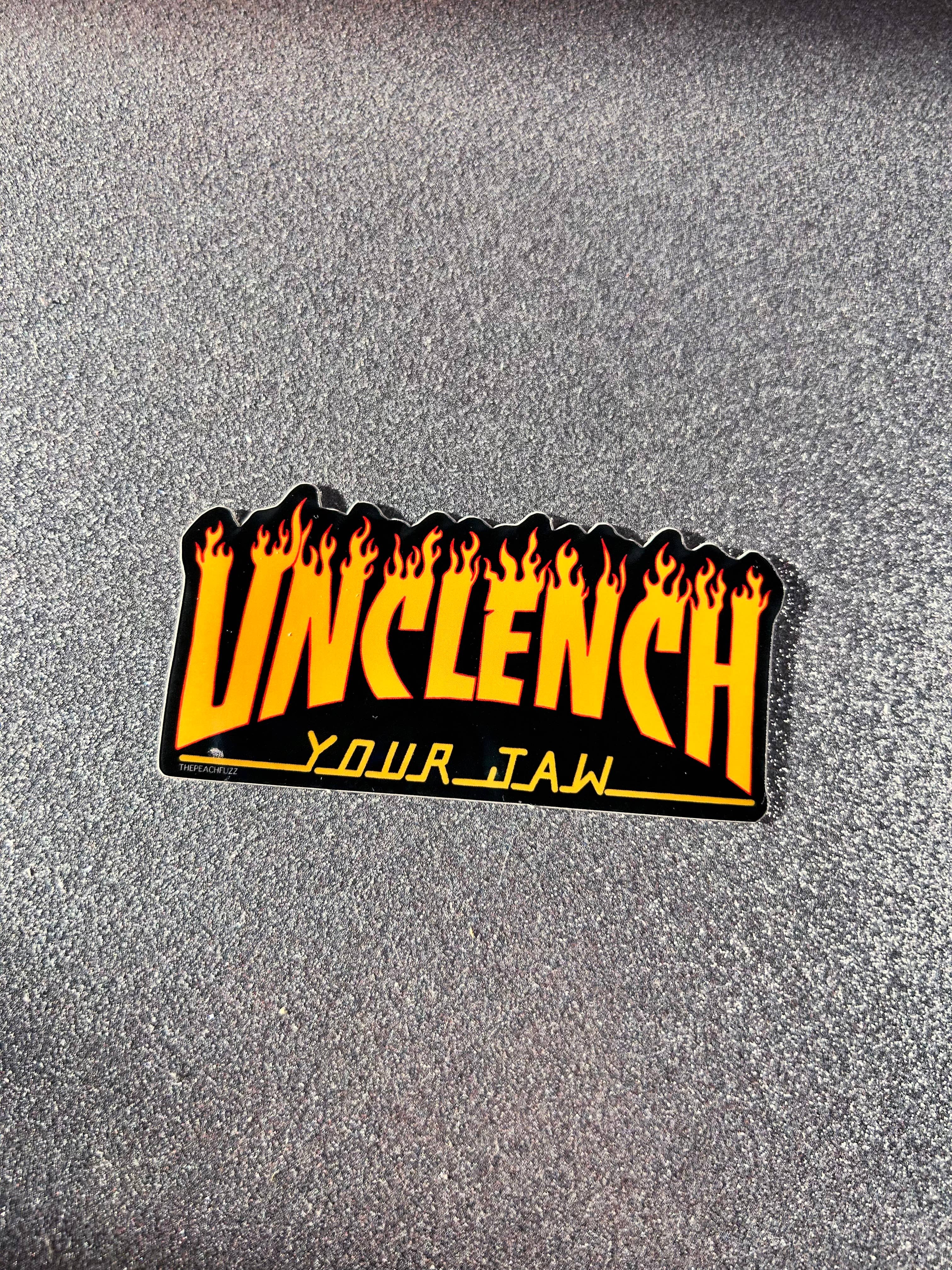 Unclench Your Jaw Sticker