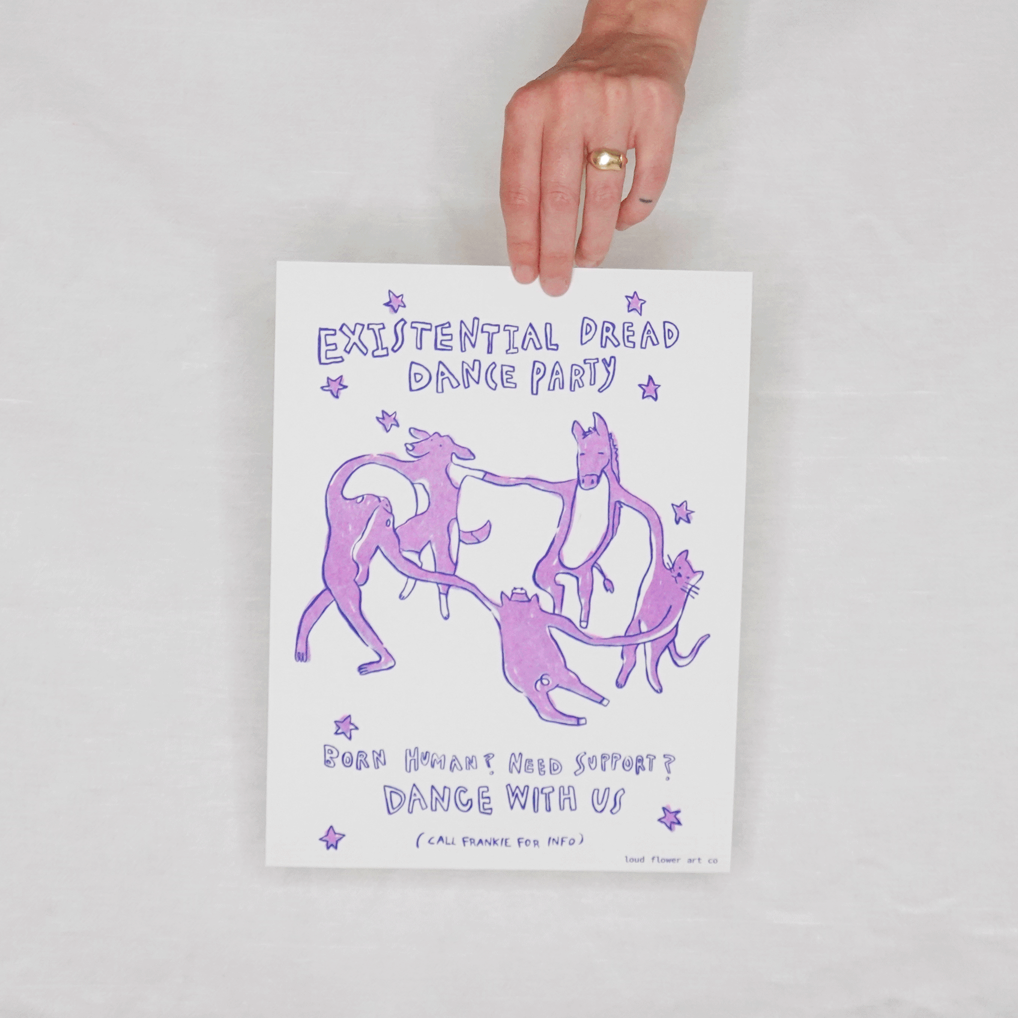 Existential Dread Dance Party Poster