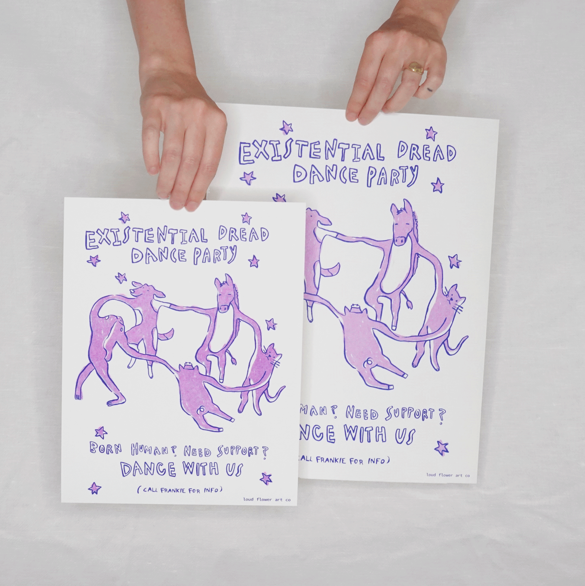 Existential Dread Dance Party Poster