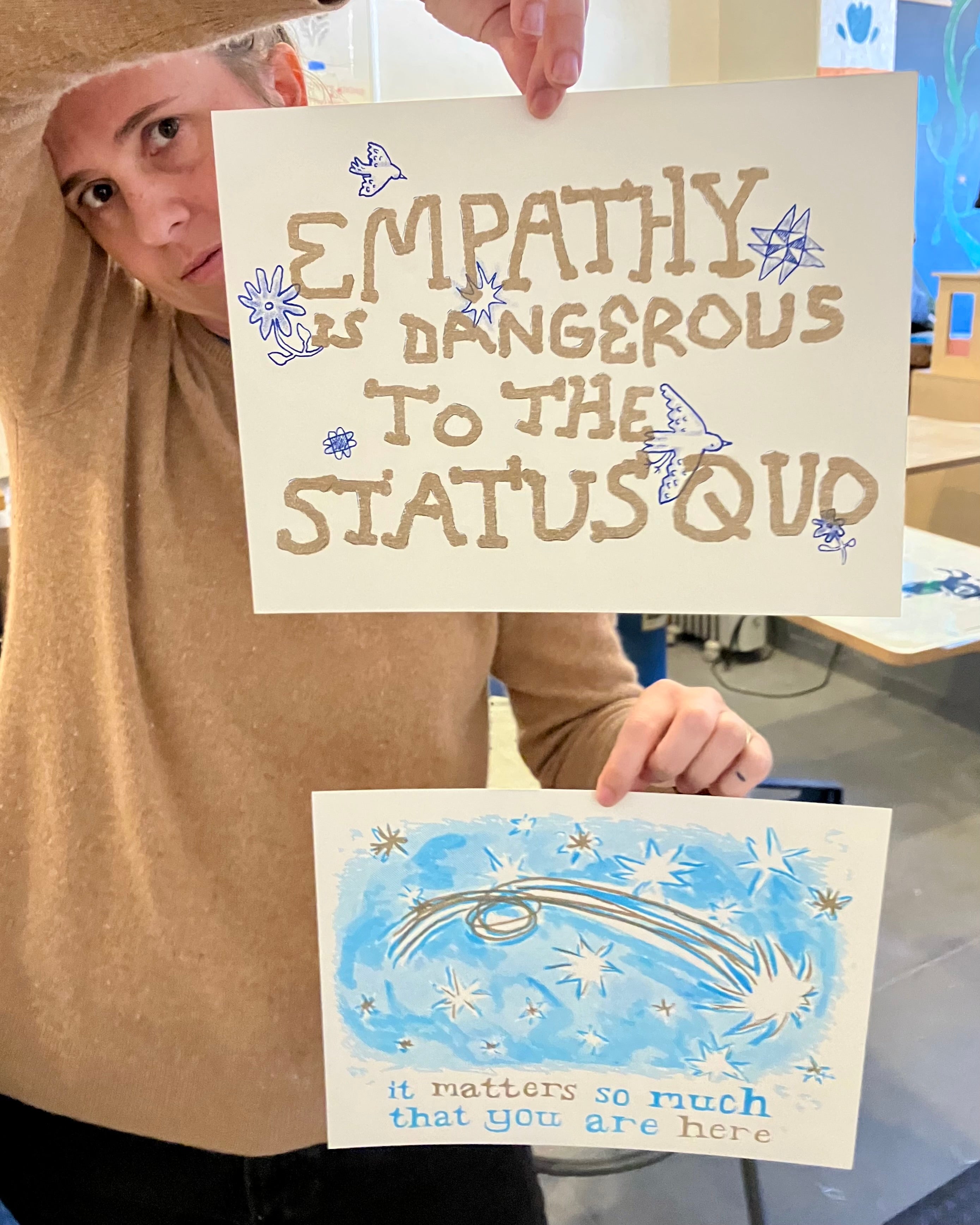 It Matters so Much that You are Here Risograph Poster