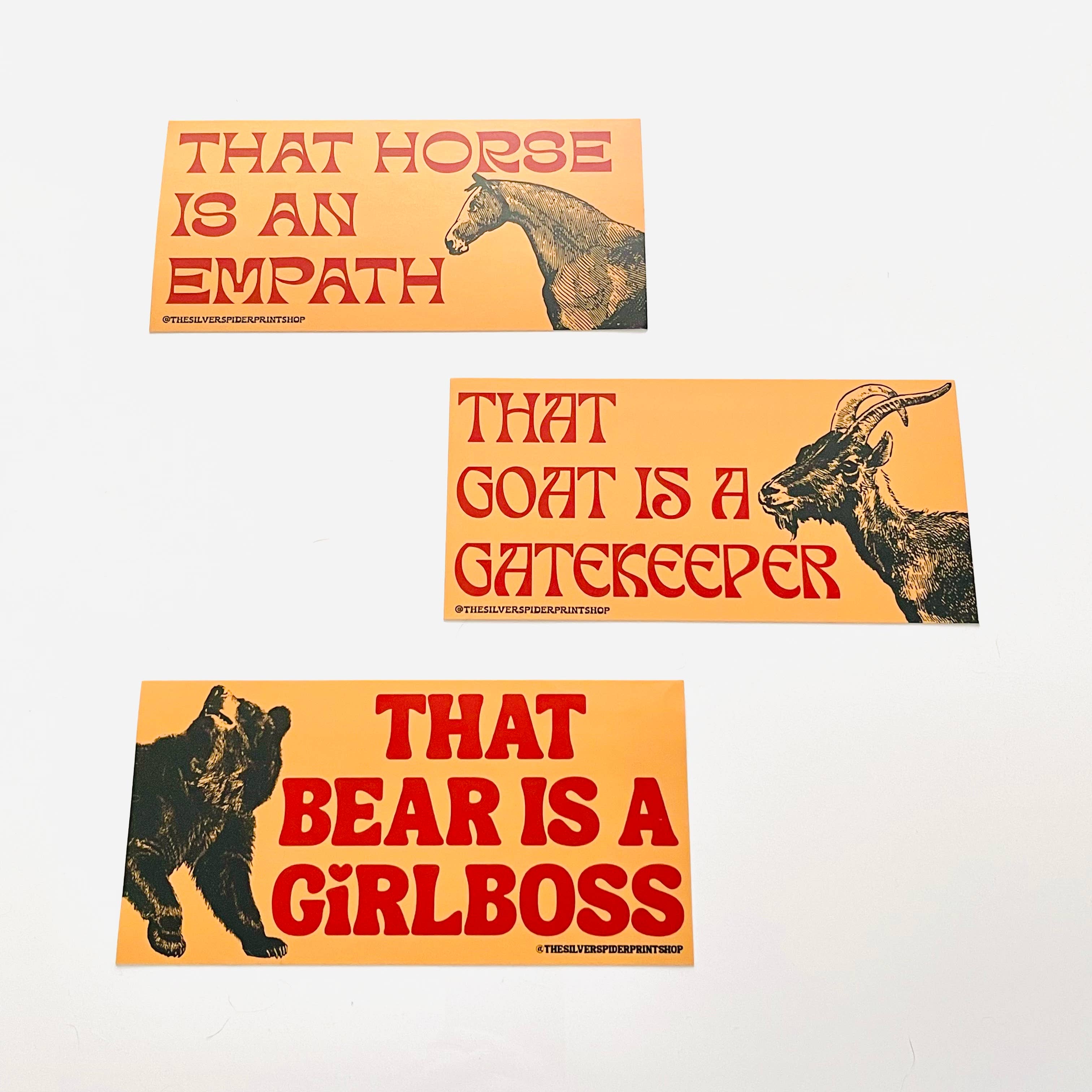 That Horse is an Empath funny wildlife Bumper Sticker