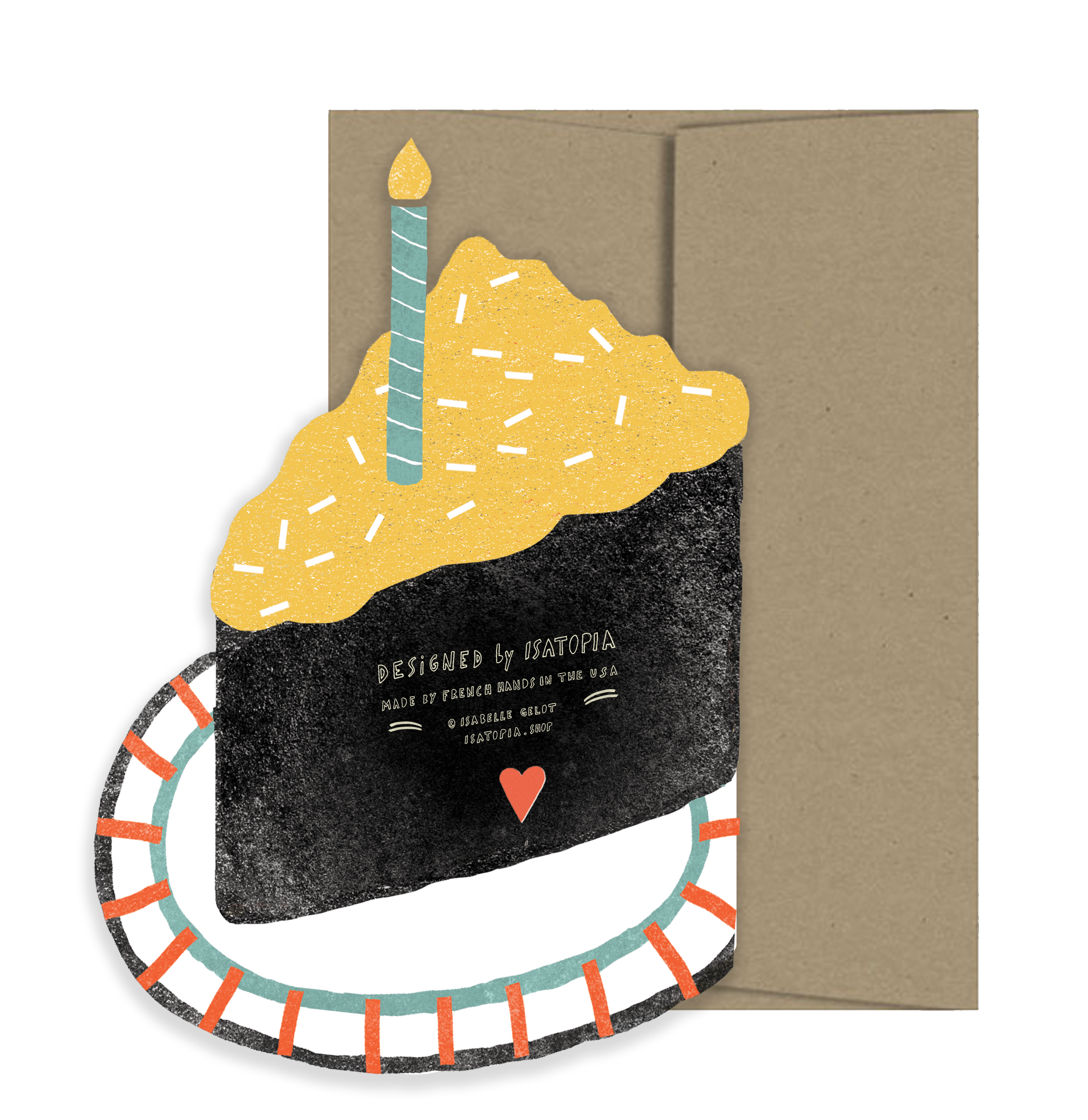Piece of Cake - Die Cut Birthday Card