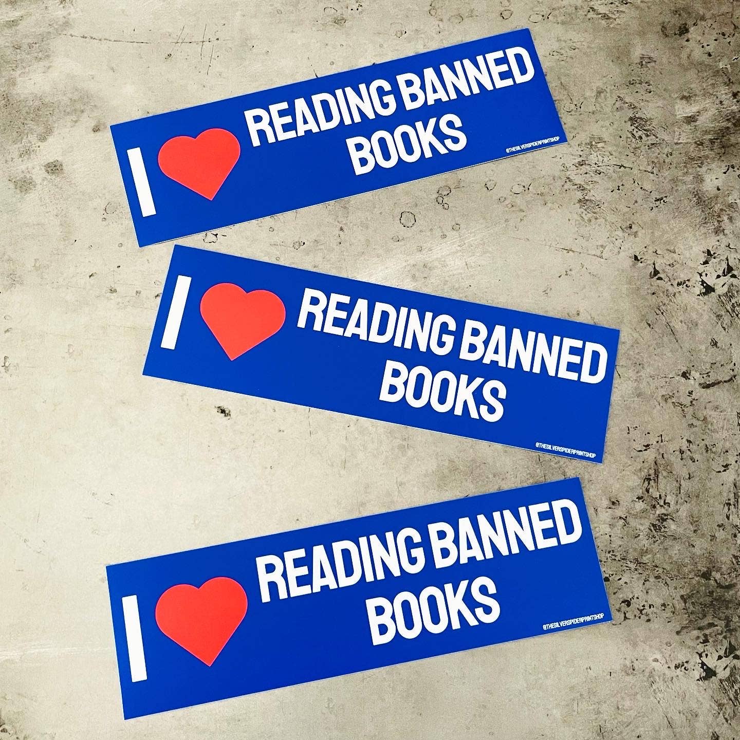 I love reading banned books Bumper Sticker Bookstore library