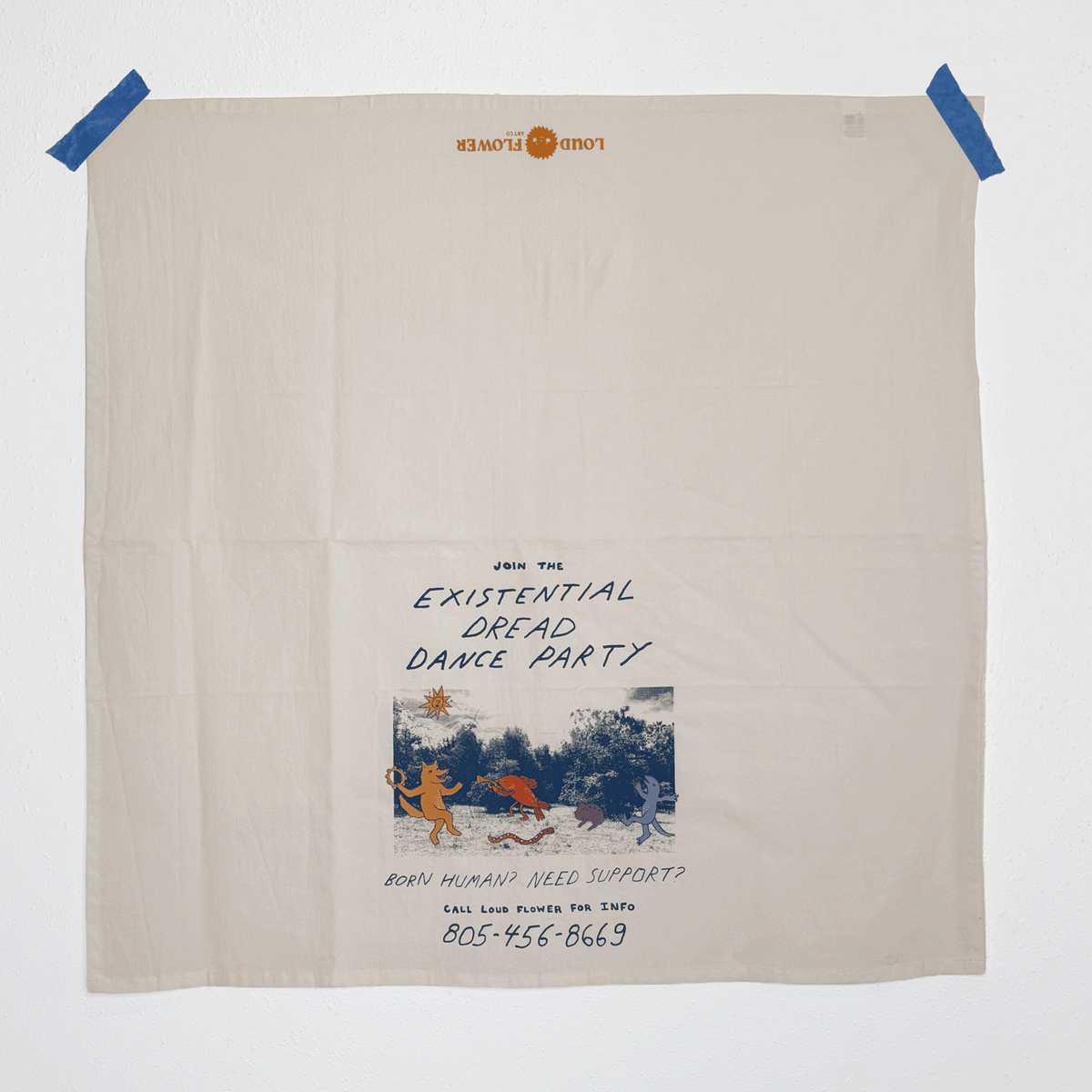 Existential Dread Dance Party Kitchen Tea Towel