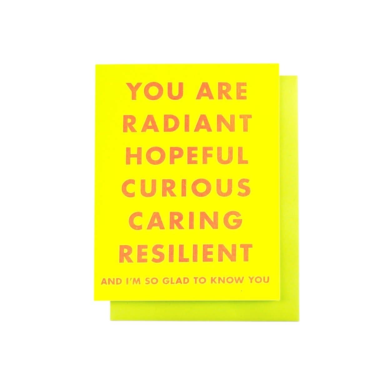 "You Are Radiant..." Gratitude Risograph Card
