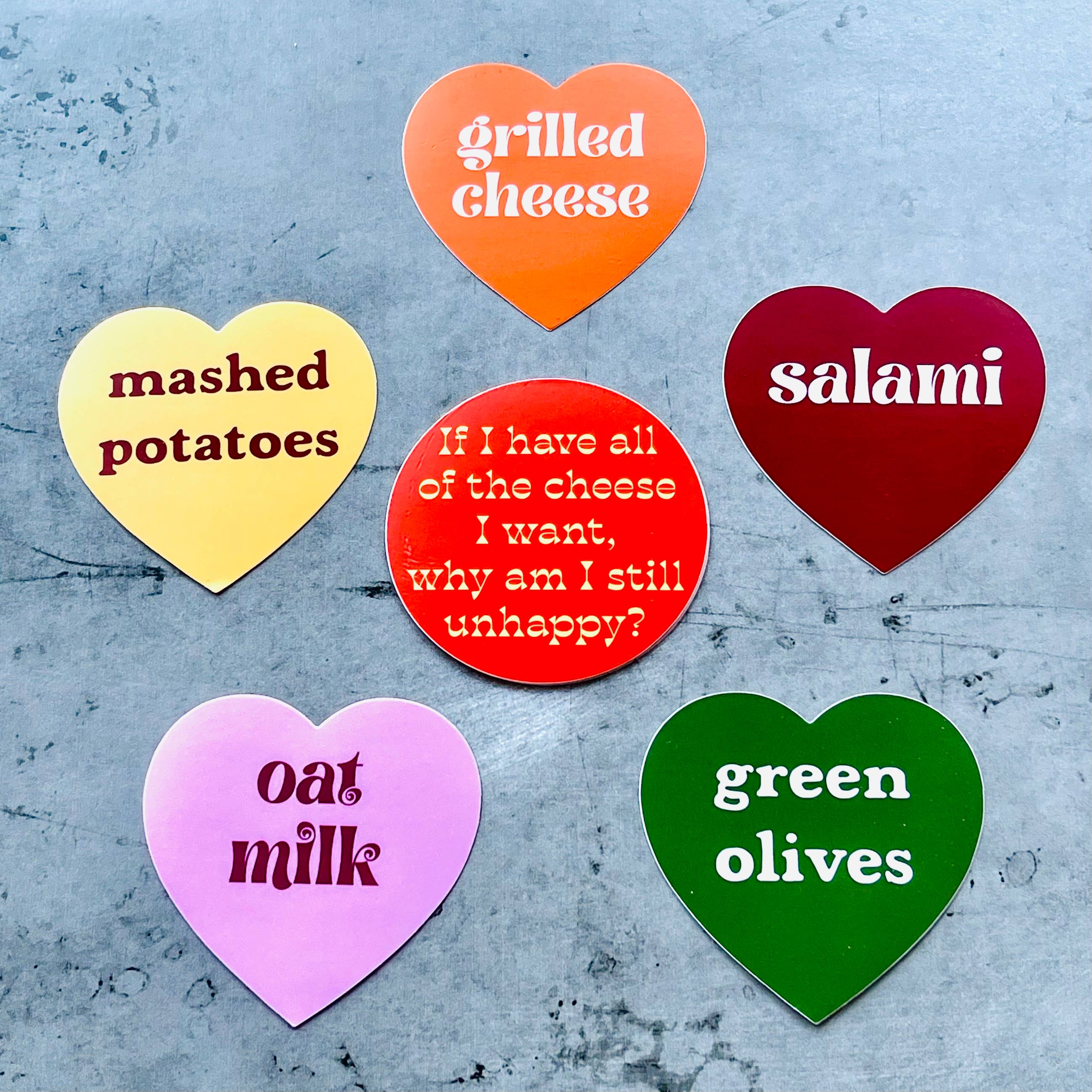 Mashed potatoes Heart Sticker restaurant Foodie gifts