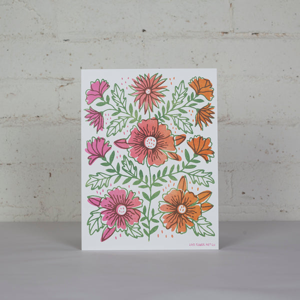 Floral Mirror Poster