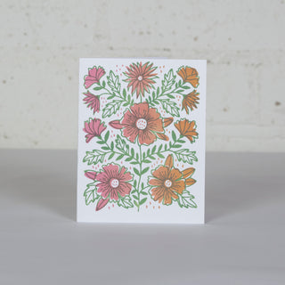 Floral Mirror Greeting Card
